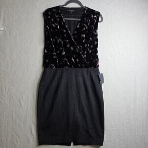 Rachel Roy Sz10 NWT Wool Cashmere blend Crossed Velvet Top n Skirts. Warm Office